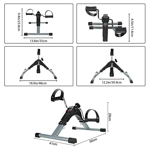 LCD Display Pedal Exerciser: Portable Fitness Equipment