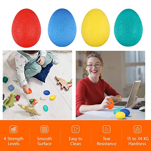 Grip Strength Trainer Balls for Stress Relief & Exercise