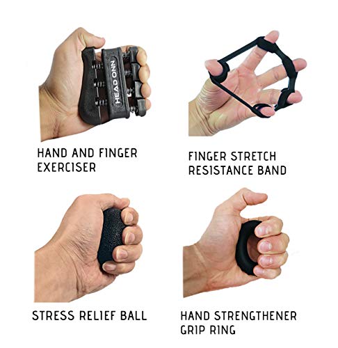 Hand Grips Strengthener: 5 Pack Forearm Workout Set