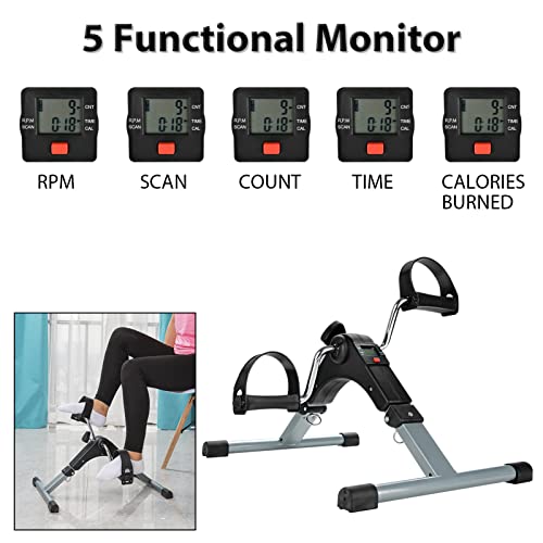 LCD Display Pedal Exerciser: Portable Fitness Equipment