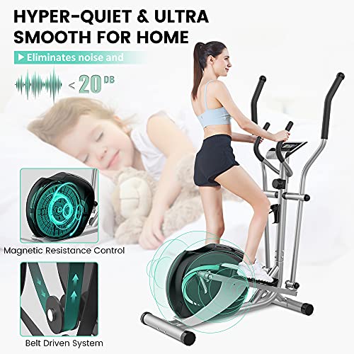 Dripex Magnetic Cross Trainer with Pulse Sensor