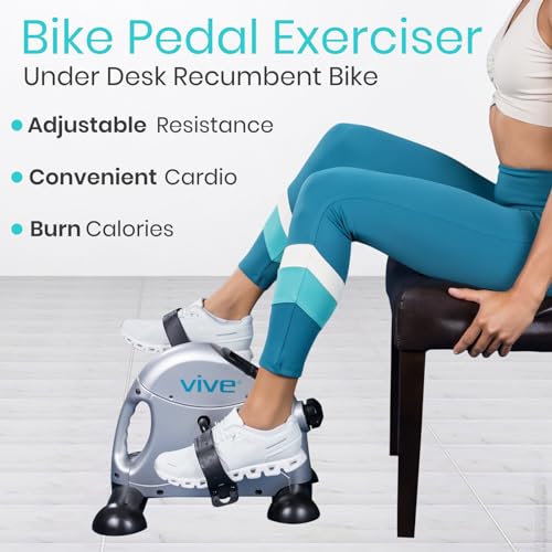 Vive Desk Bike - Exercise Leg Peddler, Compact