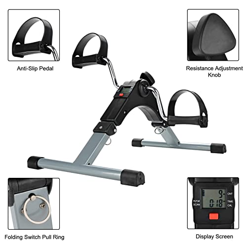 LCD Display Pedal Exerciser: Portable Fitness Equipment