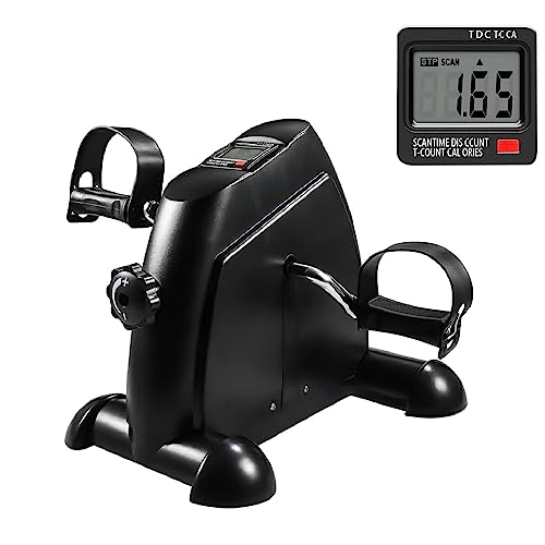 Adjustable Home Fitness Pedal Exerciser with LCD Display