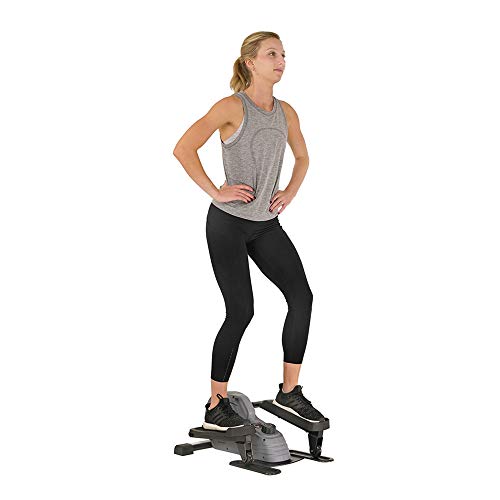 Sunny Health and Fitness Stand Up Elliptical, Grey