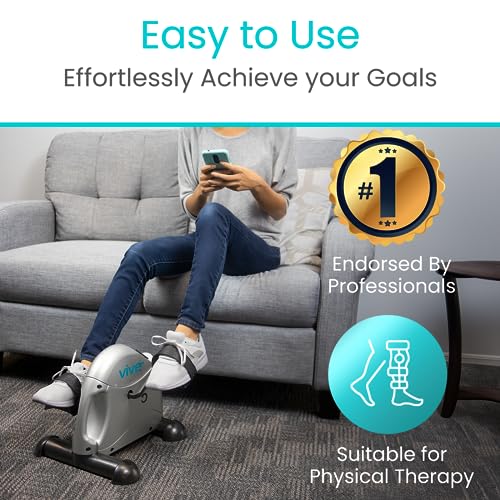 Vive Desk Bike - Exercise Leg Peddler, Compact