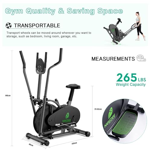 Neezee 2-in-1 Cross Trainer Exercise Bike