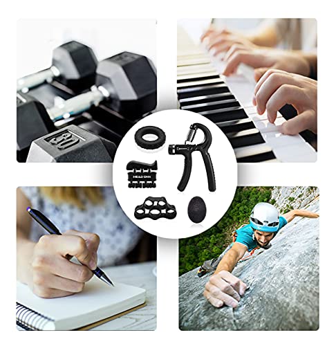 Hand Grips Strengthener: 5 Pack Forearm Workout Set