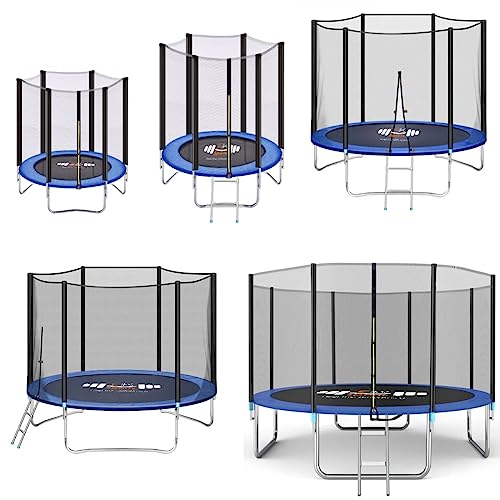 Premium Outdoor Trampoline with Safety Enclosure and Extras