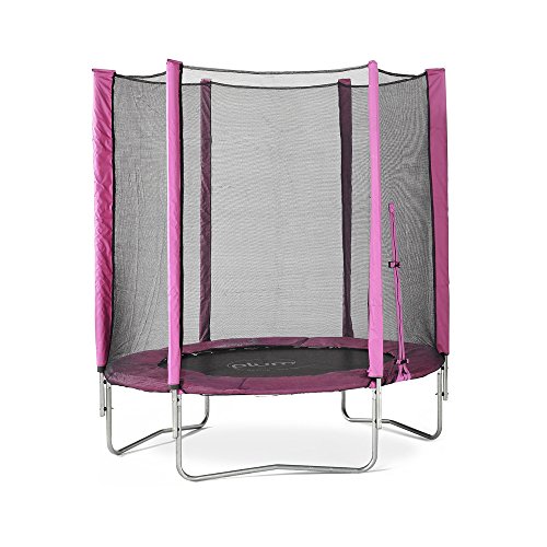 6ft Pink Children's Trampoline with Enclosure - Plum