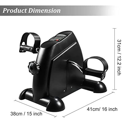 Adjustable Home Fitness Pedal Exerciser with LCD Display