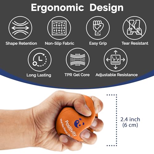 Adults' Tri-Density Stress Balls: Hand Therapy & Stress Relief