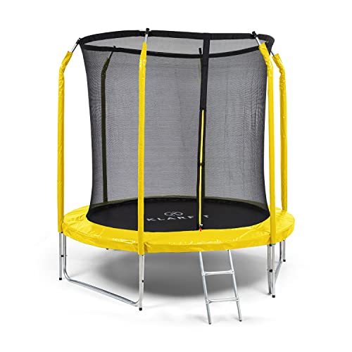 Kids Trampoline with Enclosure, Ladder, and UV-Resistant Mat