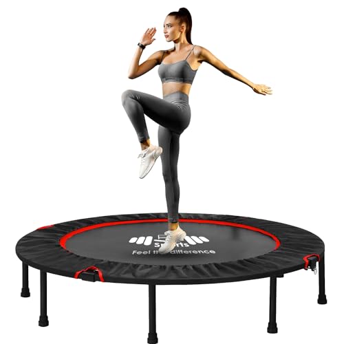 Adjustable Foldable Fitness Trampoline - 140kg Max Load