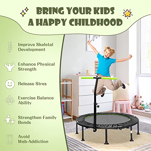 Adjustable Foldable Mini Trampoline for Adult and Kids