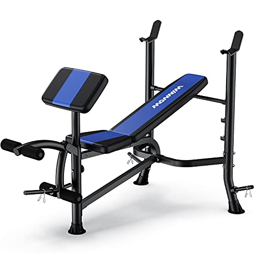 WINNOW Adjustable Weight Bench - Leg Extension, Preacher Curl