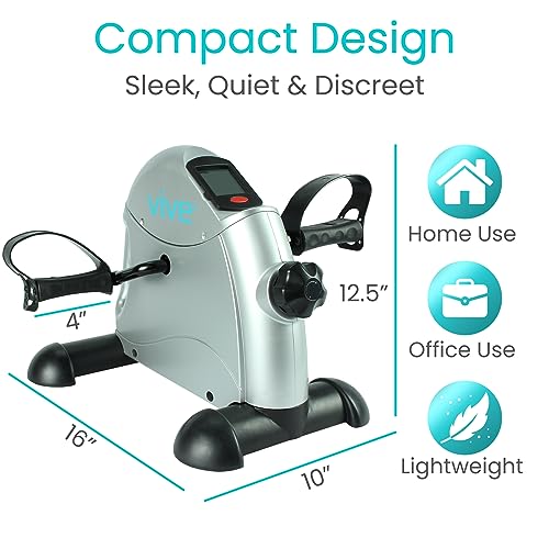Vive Desk Bike - Exercise Leg Peddler, Compact
