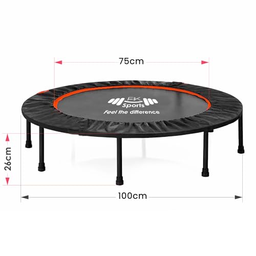 Adjustable Foldable Fitness Trampoline - 140kg Max Load