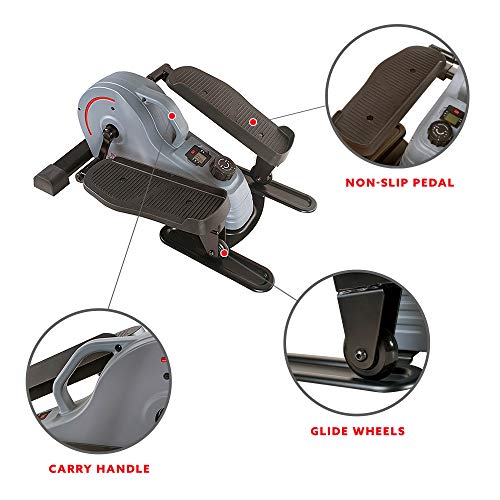 Sunny Health and Fitness Stand Up Elliptical, Grey