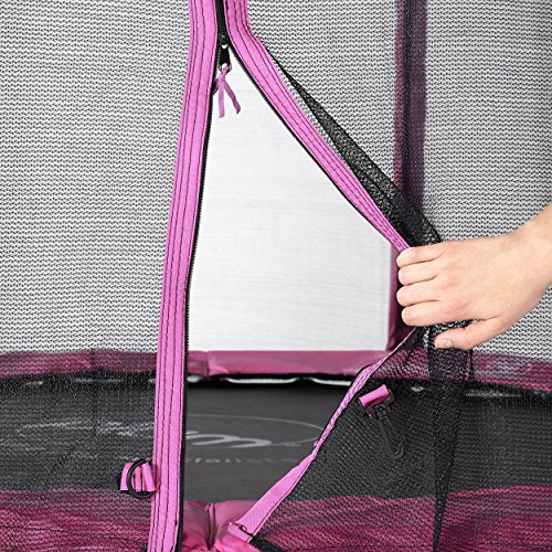 6ft Pink Children's Trampoline with Enclosure - Plum