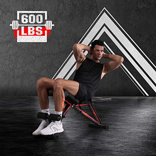 FLYBIRD Multi-Purpose Adjustable Weight Bench, Full Body Workout