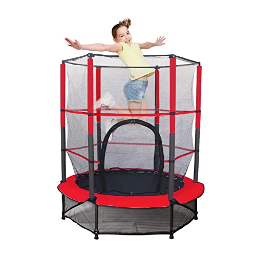 55'' Kids Trampoline - Fun & Safe Fitness Bouncer