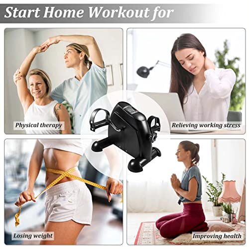 Adjustable Home Fitness Pedal Exerciser with LCD Display