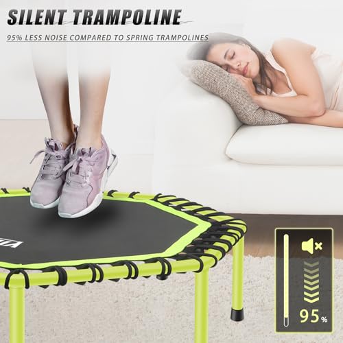 Gielmiy Silent Mini Trampoline, 48" - Maximum Load 150 kg