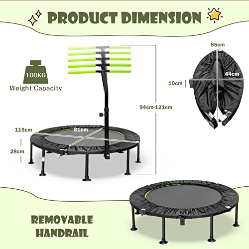Adjustable Foldable Mini Trampoline for Adult and Kids