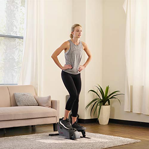 Sunny Health and Fitness Stand Up Elliptical, Grey