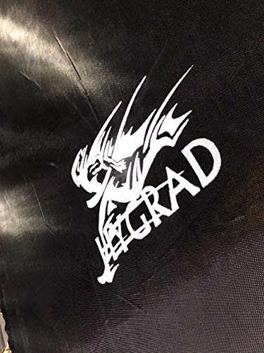 8FT Outdoor Trampoline with Safety Enclosure Net and Step Ladder