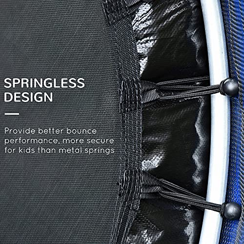 Kids Indoor Trampoline with Enclosure Net, Steel Frame