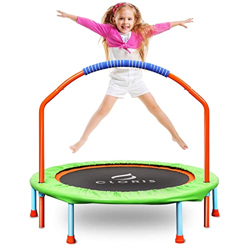 CLORIS 38-inch Portable Rebounder Trampoline: Adjustable Foam Handle