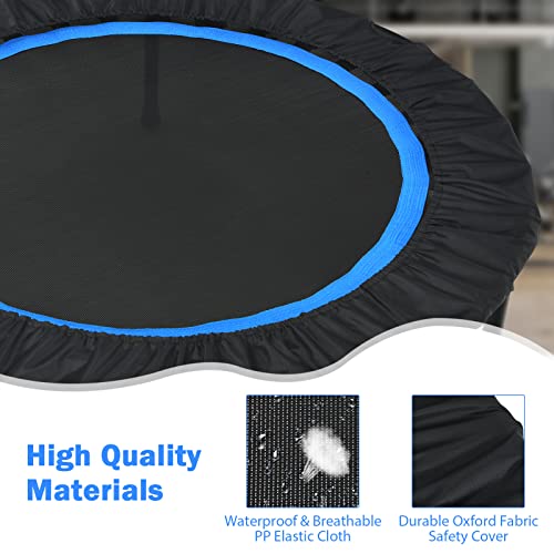 COSTWAY 40" Foldable Mini Trampoline with Adjustable Handle