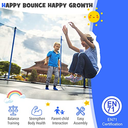 12FT/14FT Outdoor Trampoline with Safety Enclosure Net