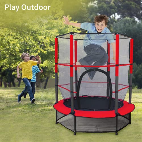 55'' Kids Trampoline - Fun & Safe Fitness Bouncer