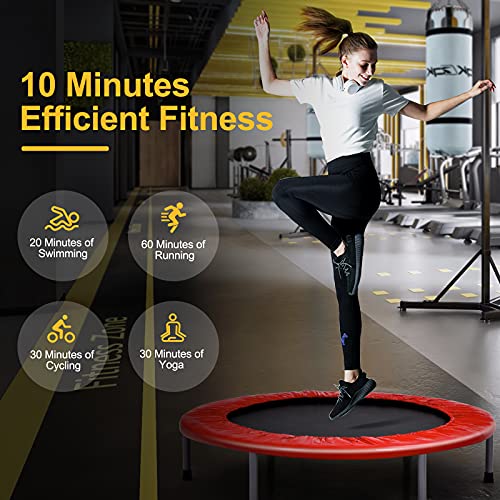 COSTWAY 40" Mini Trampoline with Adjustable Handle