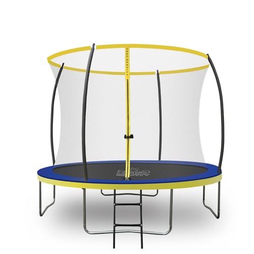 Ultima 4 Trampoline and Enclosure - Blue-Yellow