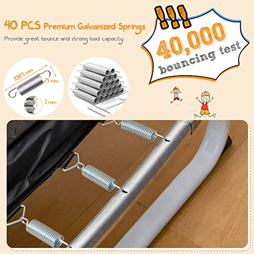 COSTWAY 3 in 1 Kids Trampoline with Swing