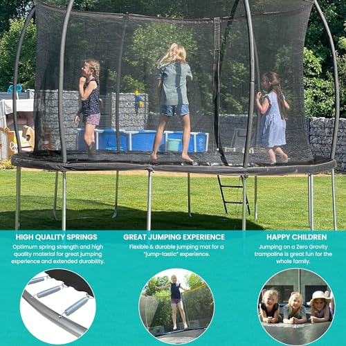 Ultima 4 Trampoline with Enclosure - Black Edition
