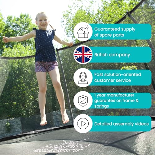 Ultima 4 Trampoline with Enclosure - Black Edition