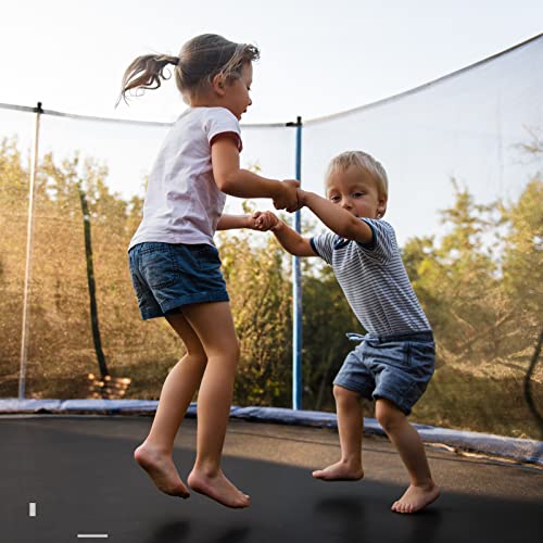 8FT Round Outdoor Trampoline with Safety Enclosure Net