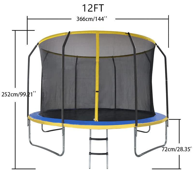 Panana Outdoor Trampoline with Safety Enclosure Netting