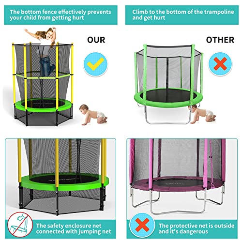 Vanvuson 4.5FT Kids Trampoline with Safety Net