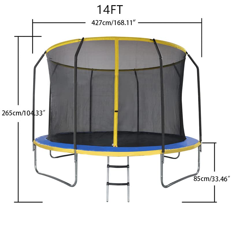Panana Outdoor Trampoline with Safety Enclosure Netting