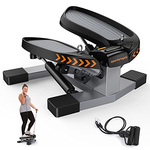 Stairs Stepper with Resistance Bands - 330lbs Weight Capacity