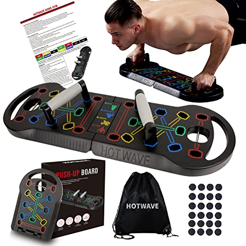 HOTWAVE Push Up Board: Portable 20-in-1 Home Gym