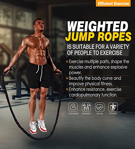 3LB Weighted Battle Rope - 9.8ft Jump Rope