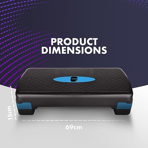 Blue Adjustable Fitness Stepper for Home & Gym