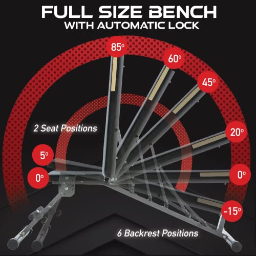 Adjustable Weight Bench Press for Home Gym - 800lb